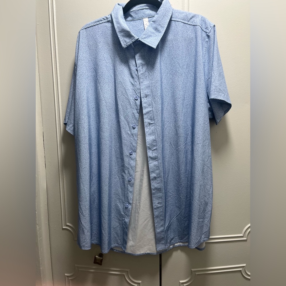 Stylus Men's Blue Short Sleeve Shirt